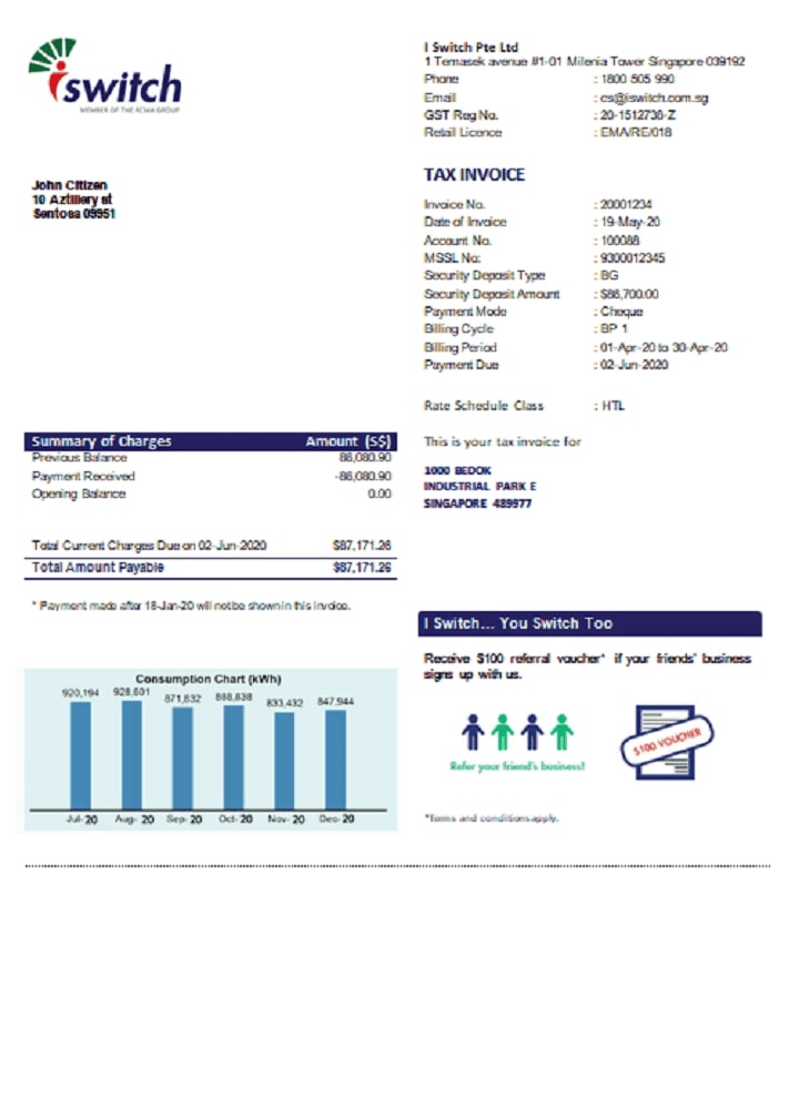  Minol USA business utility bill 